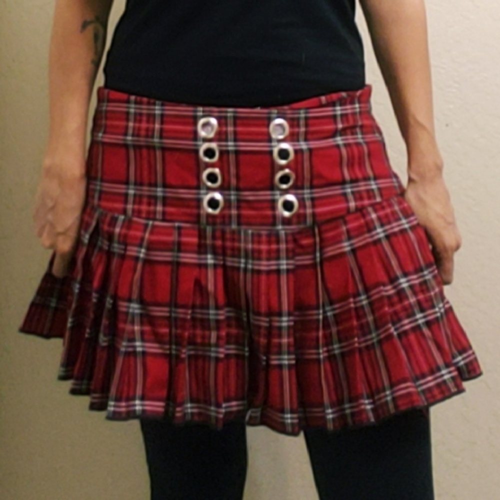 Red Plaid  skirt